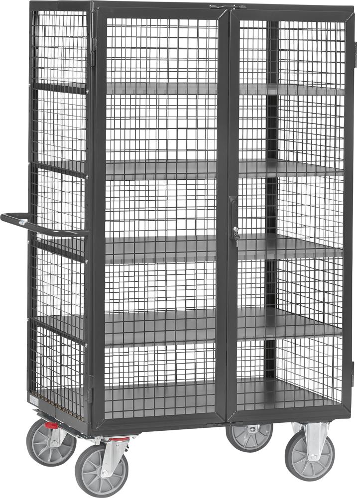 Kastenwagen 5392 grau 1000x680mm Gitter Riegel