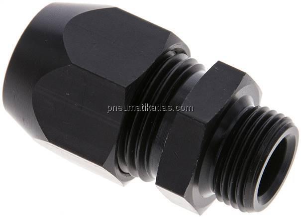 Gerade Verschraubung G 3/8"-15x9mm, Aluminium