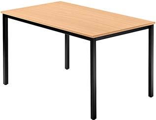 Besprechungstisch Buche/schwarz 120x80