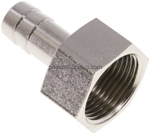 Aufschraub-Schlauchtülle G 3/4"-13 (1/2")mm, Messing vernickelt