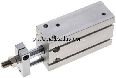 Direktmontagezylinder, Kolben 25mm,Hub 40mm, verdrehgesicherte Kolbenstange