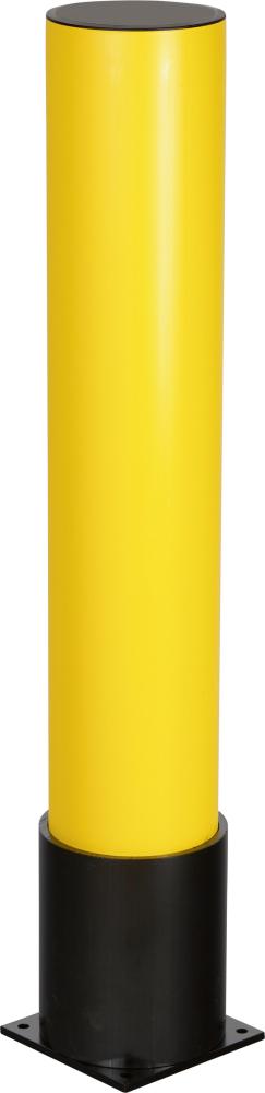 Poller Modell BRAVO H1200xD200 mm gelb mit drehbarer Manschette