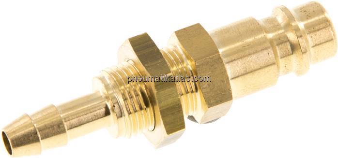 Schott-Kupplungsstecker (NW7,2) 6 (1/4")mm Schlauch, Messing