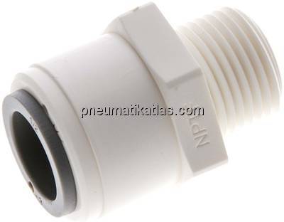 Gerader Steckanschluss NPT 3/8"-1/2" (12,7 mm), IQS-LE (EPDM-Dichtung)