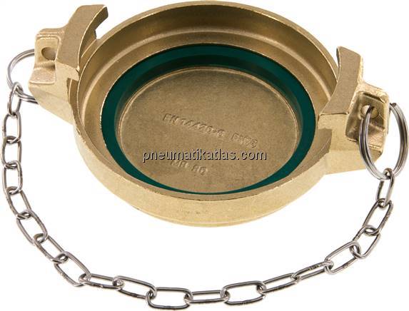 Tankwagenkupplung Verschlussdeckel, Messing für VK 80 MS