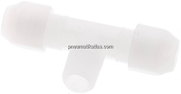 T-Verschraubung R 1/4"-8x6mm, PVDF (FDA)