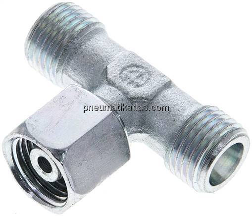 Einstellb. T-Schneidringverschraubung 8 S (M16x1,5), ohne Mutter & Schneidring, 