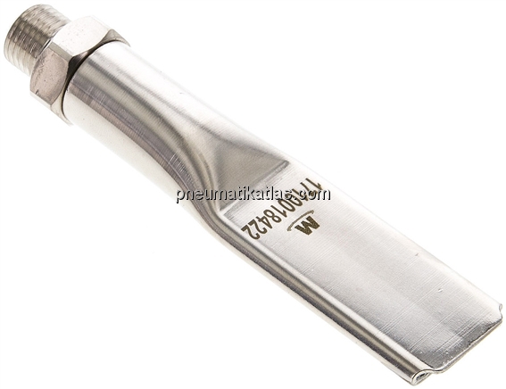 Softy Flachdüse, 21,5, M 12x1,25, Messing vernickelt