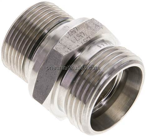 Gerade Schneidringverschr. M 26x1,5-22 L (M30x2), ohne Mutter & Schneidring, 1.4