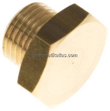 Verschlussstopfen Außenskt. G 1/8", Messing