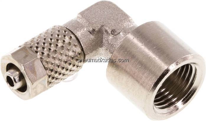 Winkel-Aufschraubverschraubung G 1/8"-5x3mm, Messing vernickelt