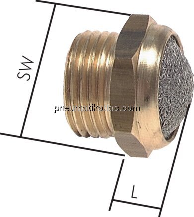 Exemplarische Darstellung: Schalldämpfer (Messing)