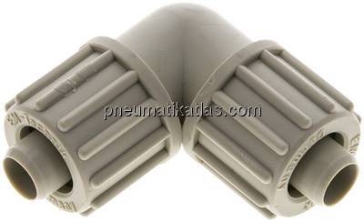 Winkel-Verschraubung 16x10mm, Polypropylen