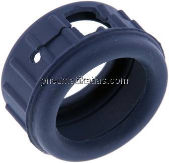 Manometer-Schutzkappe aus Gummi, 50mm, blau