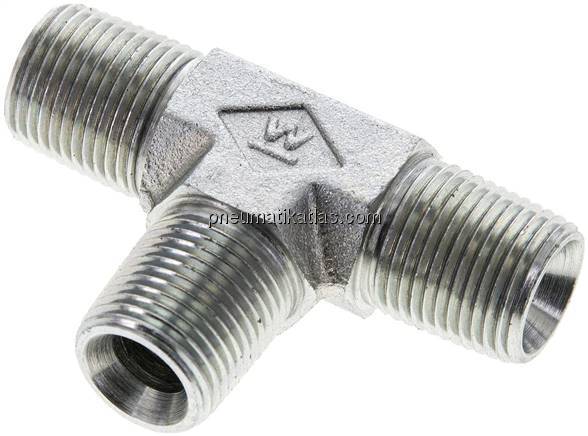 T-Stück NPT 3/8" (AG), Stahl verzinkt