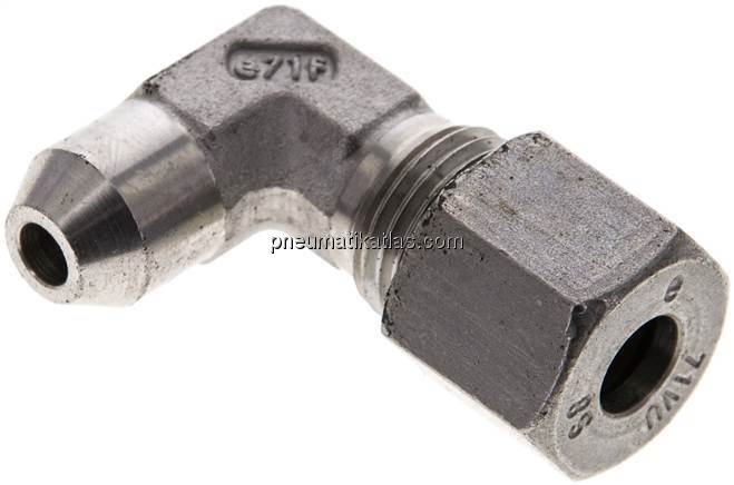 Winkel-Anschweißverschraubung 8 S (M16x1,5), 1.4571