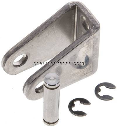 Lagerbock f. 12 & 16mm ISO 6432-Zylinder, 1.4301