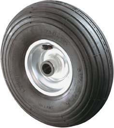 Luftrad C90.404,400/100mmNabenl.90,Bohr.25,RillenpRL,Gummi schw.Radk.StahlfBS ROLLEN