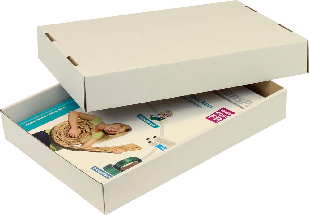 Stülpdeckelk, weißVE50 302x215x45mm, A4, 2-teil.