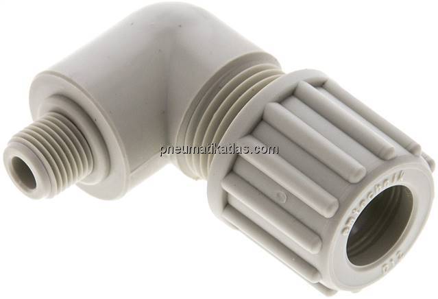 Winkel-Verschraubung G 1/8"-12x9mm, Polypropylen