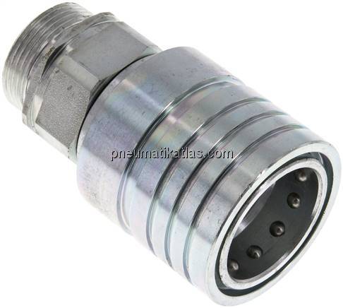 Steckkupplung ISO7241-1A, Muffe Baugr.6, 28 L (M36x2)