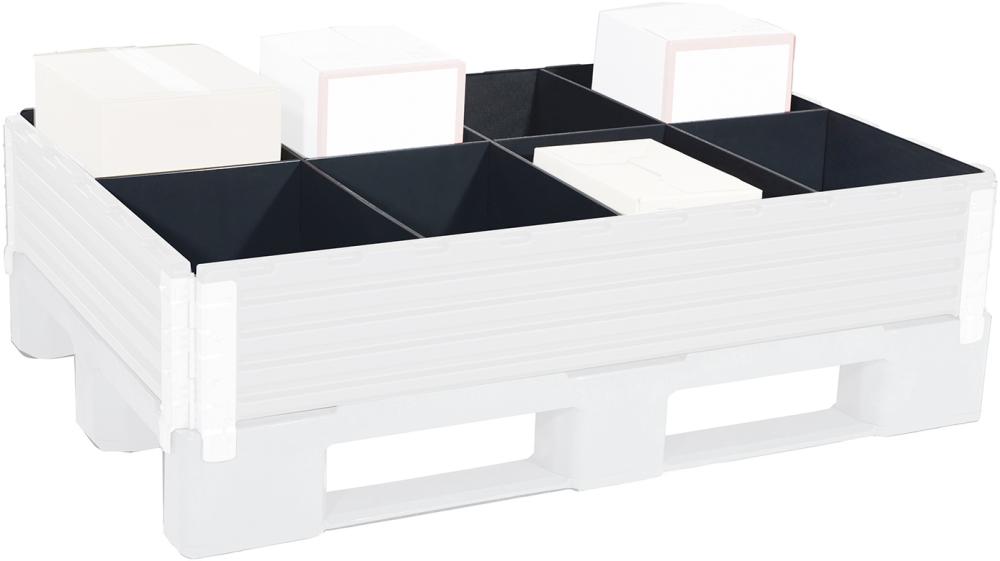 Paletteneinteilungs-Set für B800xT1200 mm 1 Längs-,3 Querteiler