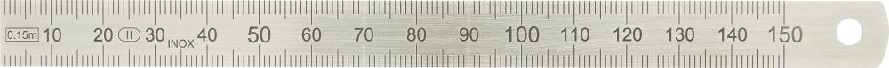 Biegsamer Stahlmaßstab 1000x20x0,5mm INOX HP