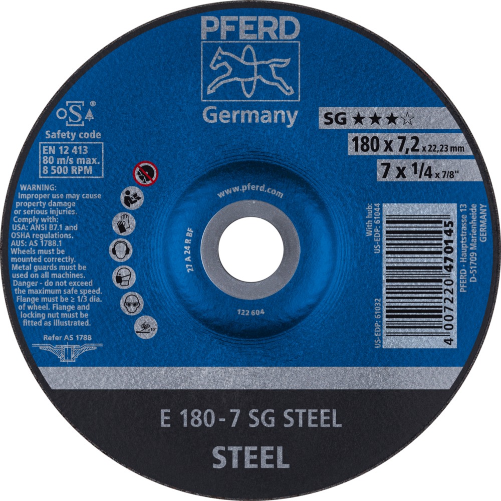 Schruppscheiben E 180-7 SG STEEL