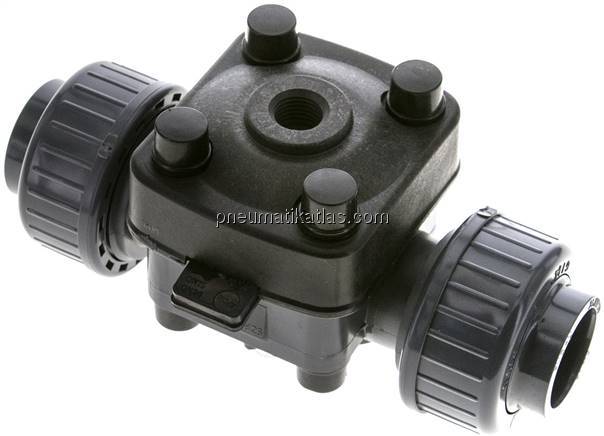 PVC-Membranventil (NO) PVC / EPDM, 25mm Klebemuffe