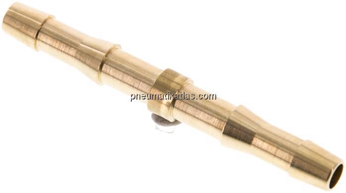 Schlauchverbindungsrohr DIN EN 560, 6 (1/4")mm-6 (1/4")mm, Messing
