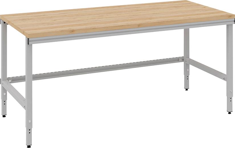 Grundtisch Multi4easy B1685xT800xH720-1020 mm Tischplatte Multiplex manuell verstellbar