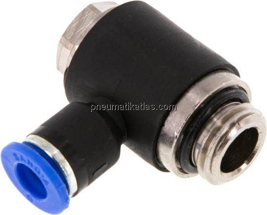 Winkel-Steckanschluss G 1/4"-6mm, IQS-Standard