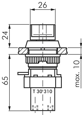 Zeichnung: 3/2-Wege Drehschalterventil