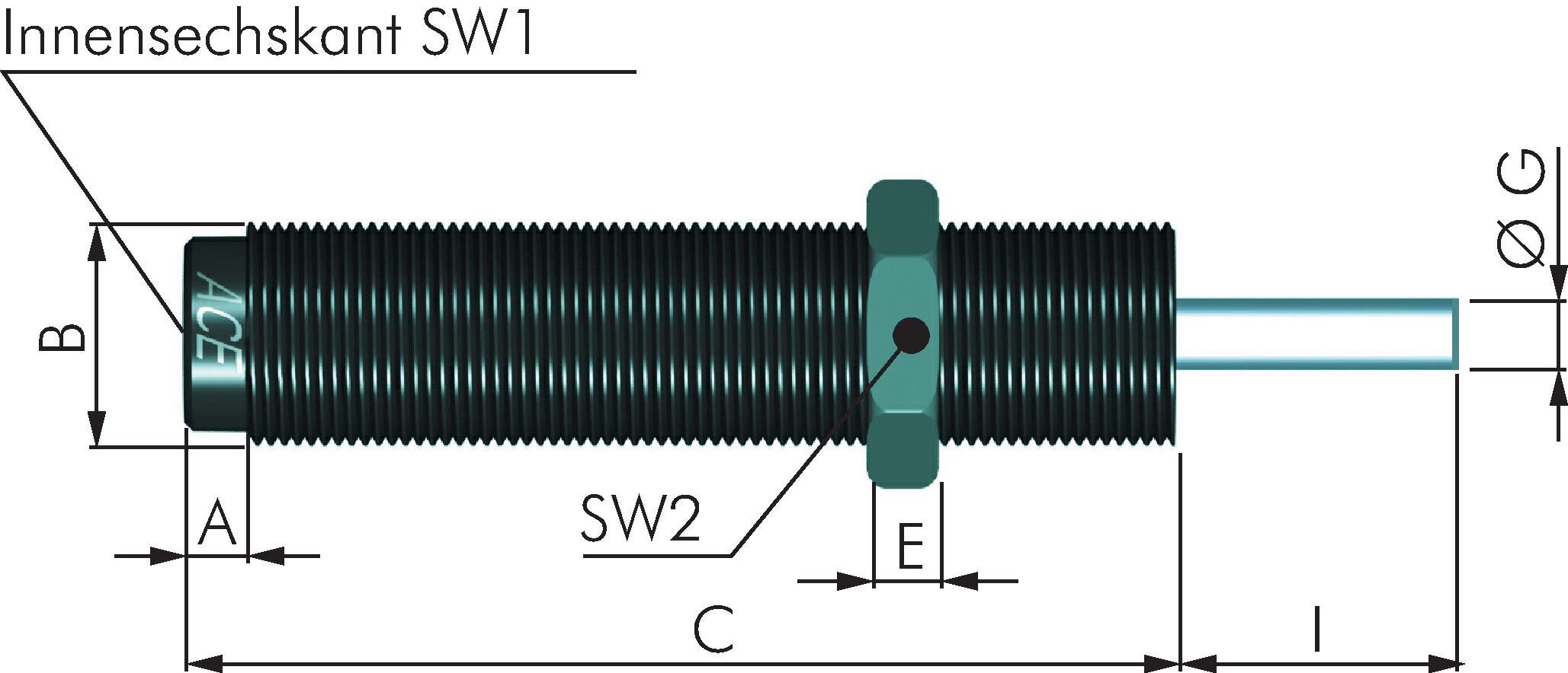 Zeichnung: Selbsteinstellender Stoßdämpfer