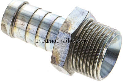 Schlauchnippel G 3/4" AG, 17 - 18mm, Stahl verzinkt