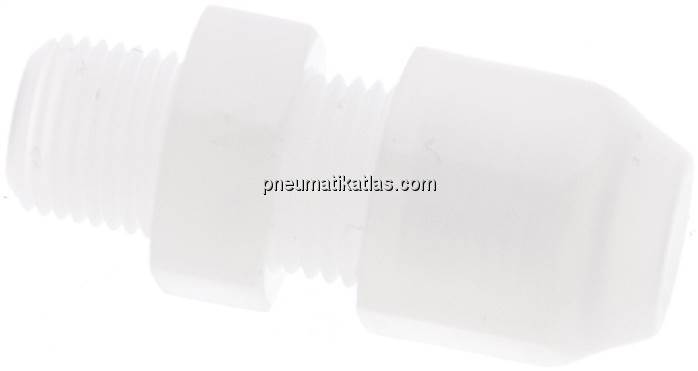 Gerade Verschraubung R 1/8"-6x4mm, Polypropylen