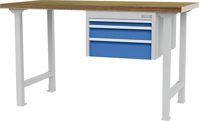 Reihenwerkbank 3SL mit Hängeschubladenblock