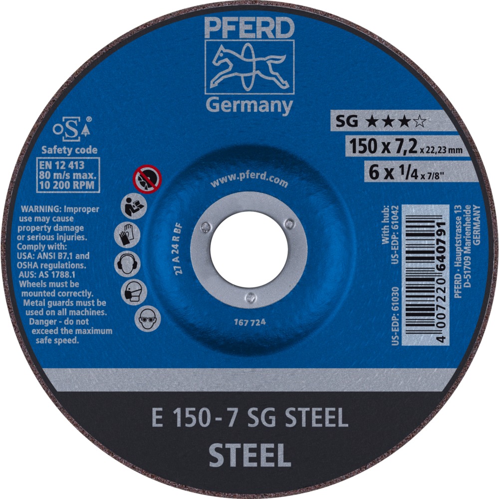 Schruppscheiben E 150-7 SG STEEL