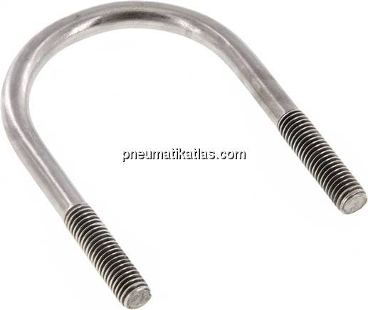 Rundstahlbügel, M 8, 48,3mm, 1.4301