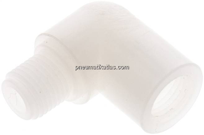 90°-Einschraubwinkel G 1/4"(IG)-G 1/4"(AG), PVDF