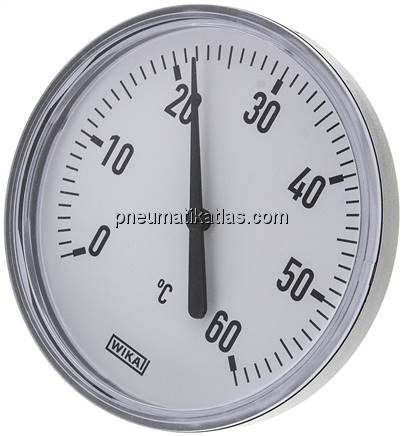 Bimetallthermometer, waagerecht D100/0 bis +60°C/40mm
