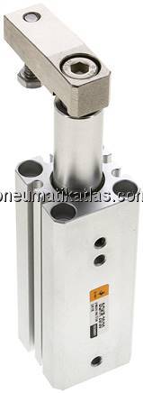 Schwenkspanner / Klemmzylinder Ø 20 mm, Klemmhub 30mm rechtsschwenkend (schwenkt