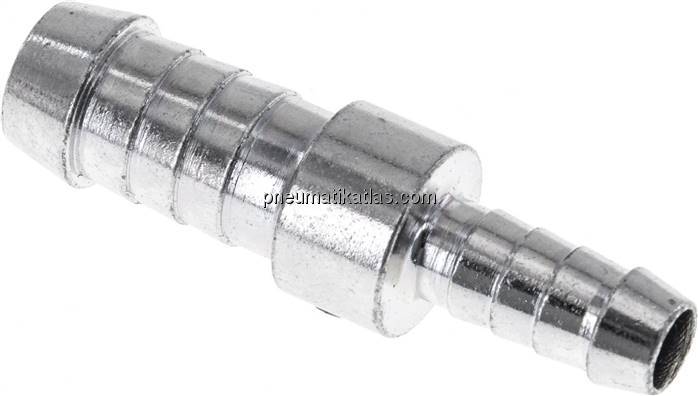 Schlauchverbinder 11 - 12mm / 7 - 8mm, Stahl verzinkt