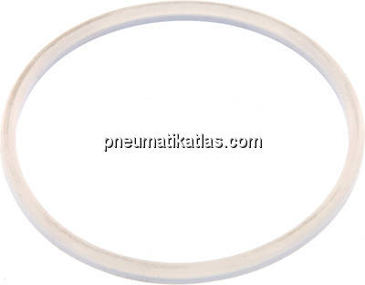Dichtung (Milchgewinde) DN 100, Silikon (natur), 104x114x6mm
