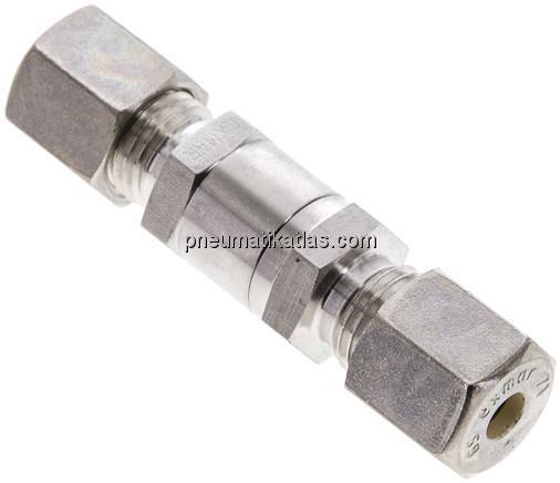 Hydraulik-Rückschlagventil 6 S (M14x1,5), Klemmring 1.4571 (NC)