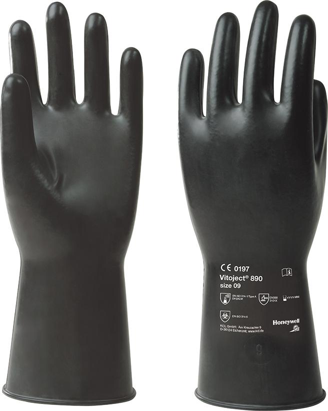 Handschuh Vitoject 890, 350 mm,Gr.11,schwarz Honeywell