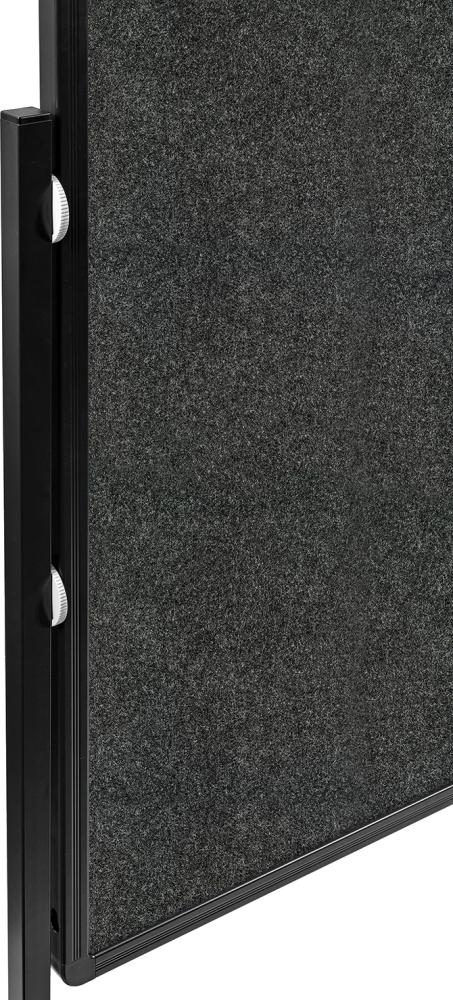 Moderationswand PREMIUM plus mobil Textil anthrazit