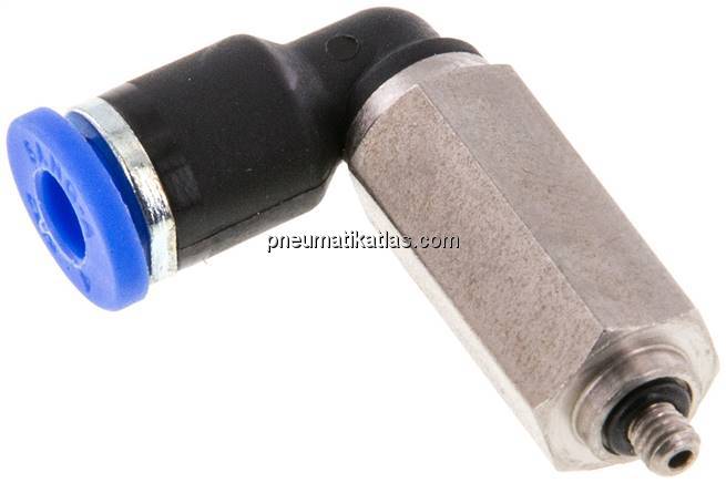 Winkel-Steckanschluss, lang M 3-4mm, IQS-Standard