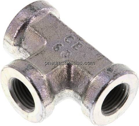 Hochdruck T-Stück G 1/8" (IG), Stahl verzinkt