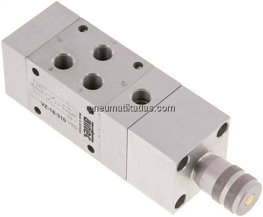 3/2-Wege Zeitventil, 1 - 20 Sekunden, G 1/8"